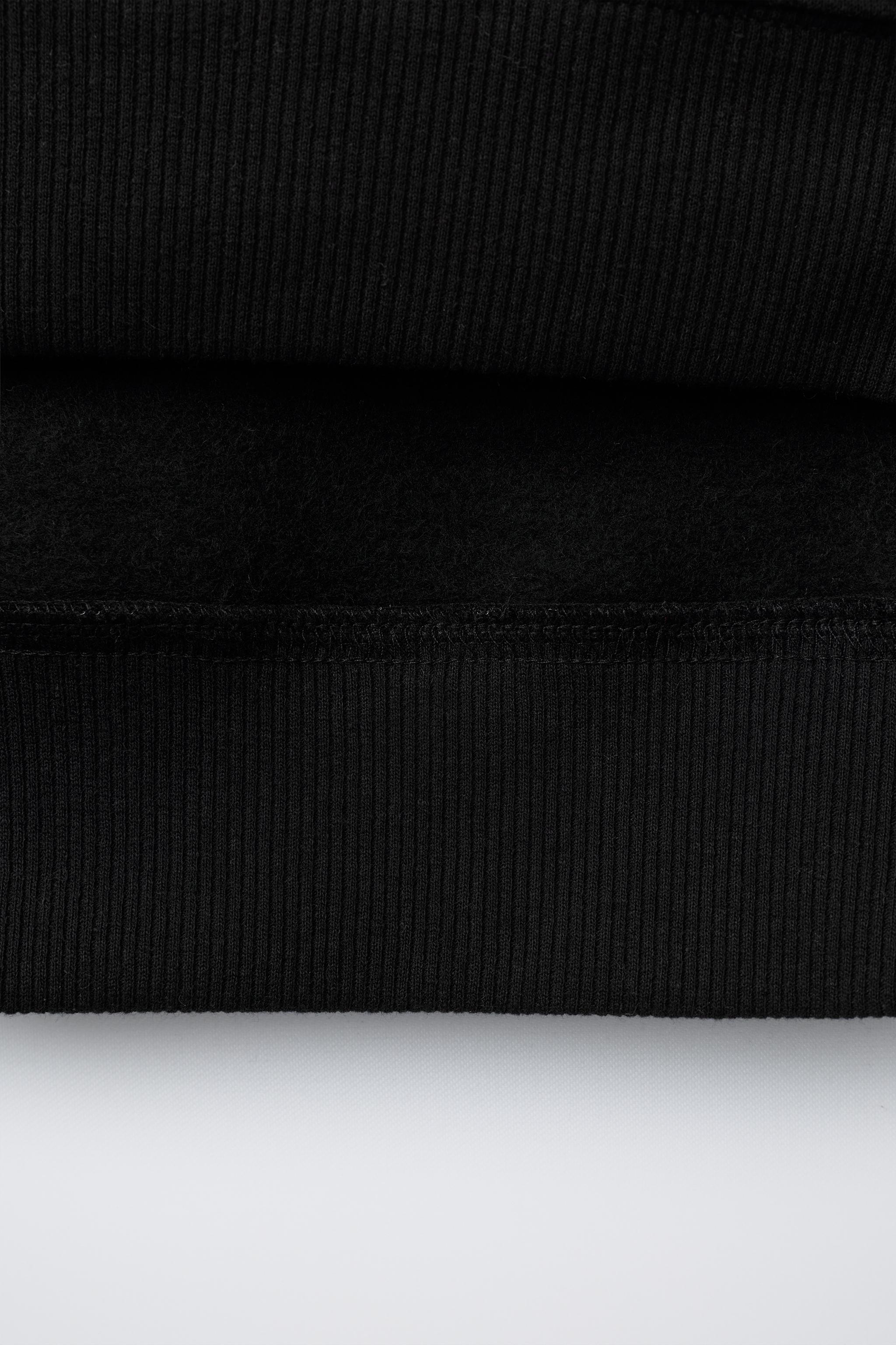 DOUBLE SLEEVE HOODIE SWEATSHIRT WITH LABEL